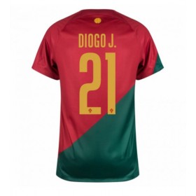 Fotbalové dres Portugalsko Diogo Jota 21 Domácí Mistrovství Světa 2022 Krátký Rukáv